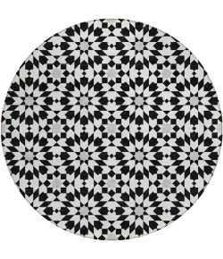 Addison Chantille ACN734-Black 8 ft. X 8 ft. Round Rug