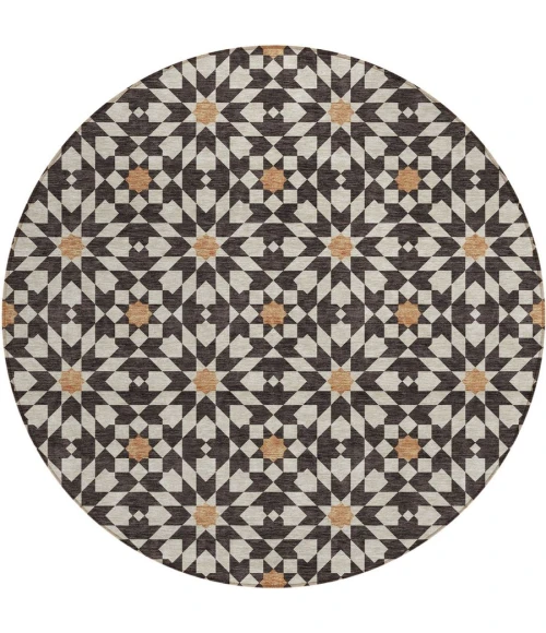 Addison Chantille ACN734-Charcoal 8 ft. X 8 ft. Round Rug