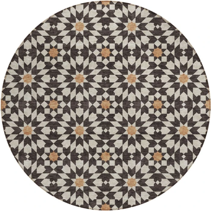 Addison Chantille ACN734-Charcoal 8 ft. X 8 ft. Round Rug