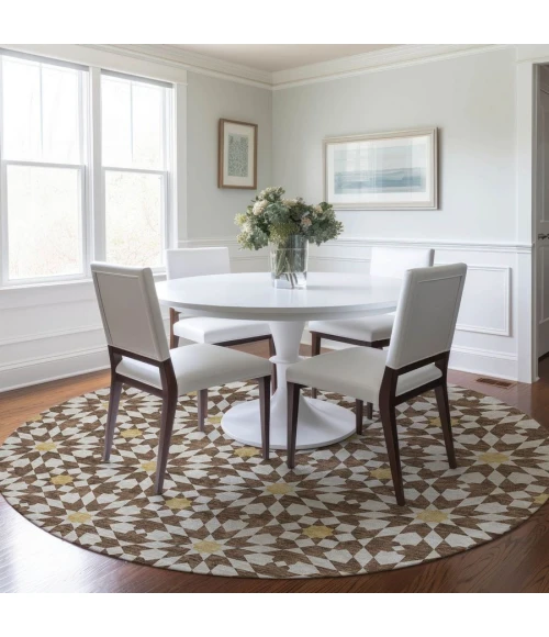 Addison Chantille ACN734-Chocolate 8 ft. X 8 ft. Round Rug