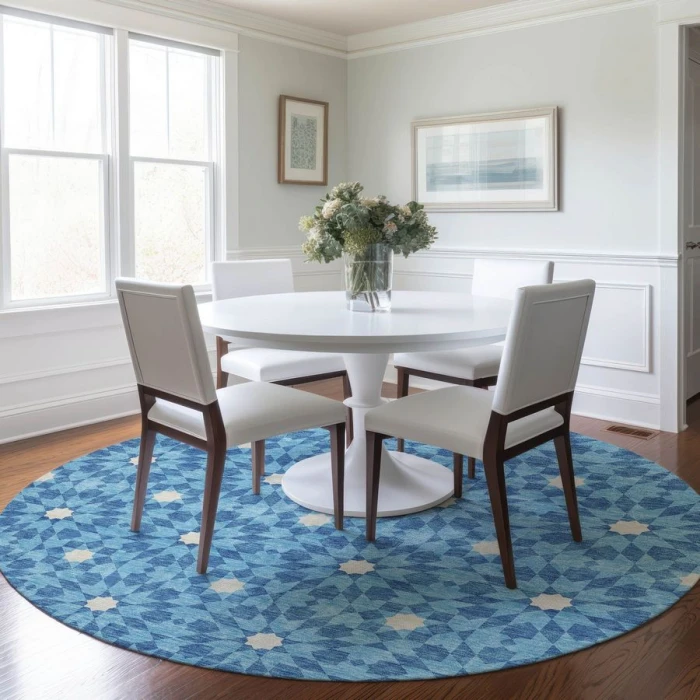 Addison Chantille ACN734-Denim 8 ft. X 8 ft. Round Rug