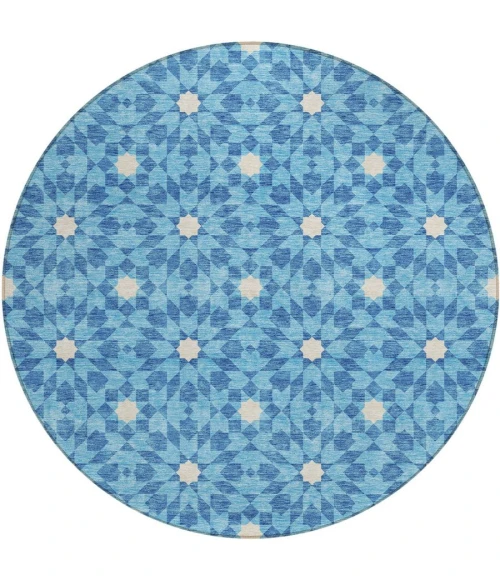 Addison Chantille ACN734-Denim 8 ft. X 8 ft. Round Rug