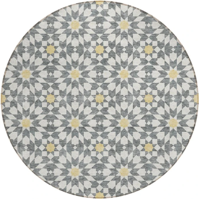 Addison Chantille ACN734-Gray 8 ft. X 8 ft. Round Rug