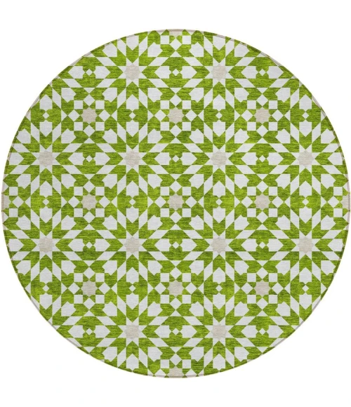 Addison Chantille ACN734-Lime 8 ft. X 8 ft. Round Rug