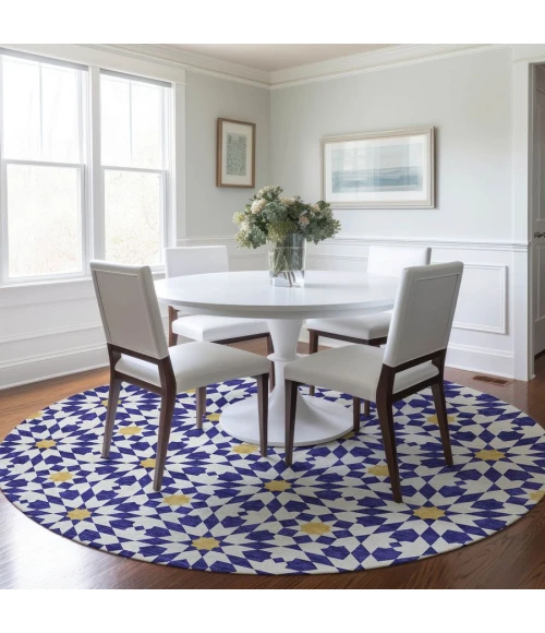 Addison Chantille ACN734-Navy 8 ft. X 8 ft. Round Rug