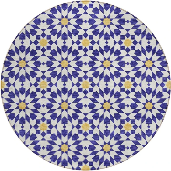 Addison Chantille ACN734-Navy 8 ft. X 8 ft. Round Rug