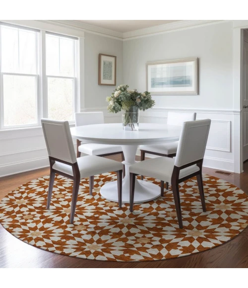 Addison Chantille ACN734-Paprika 8 ft. X 8 ft. Round Rug