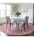 Addison Chantille ACN734-Pink 8 ft. X 8 ft. Round Rug
