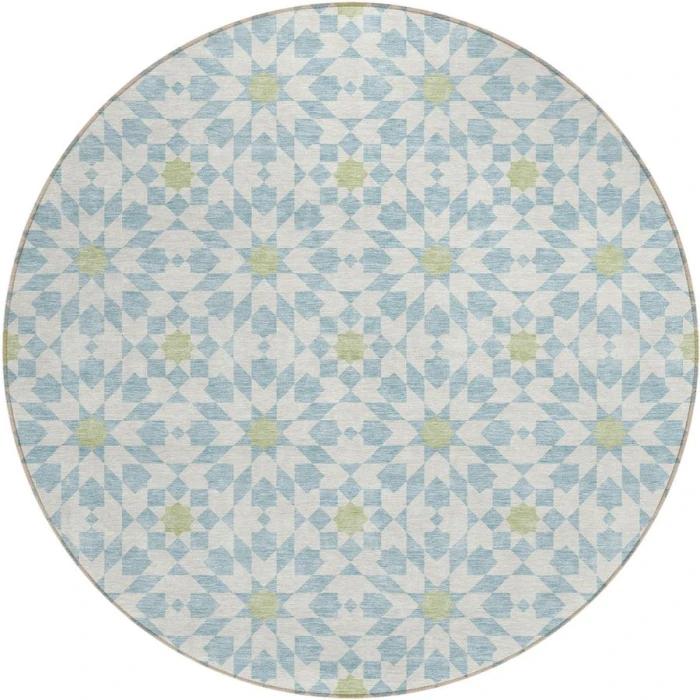 Addison Chantille ACN734-Sky 8 ft. X 8 ft. Round Rug