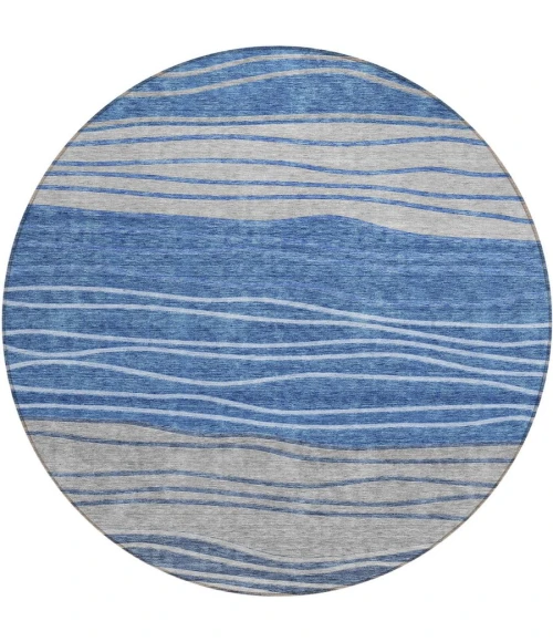 Addison Chantille ACN735-Blue 8 ft. X 8 ft. Round Rug