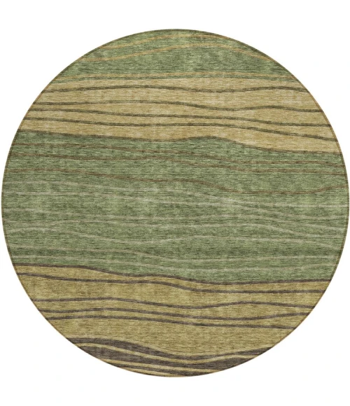 Addison Chantille ACN735-Olive 8 ft. X 8 ft. Round Rug