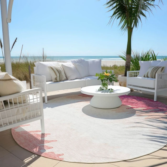 Addison Chantille ACN736-Blush 8 ft. X 8 ft. Round Rug