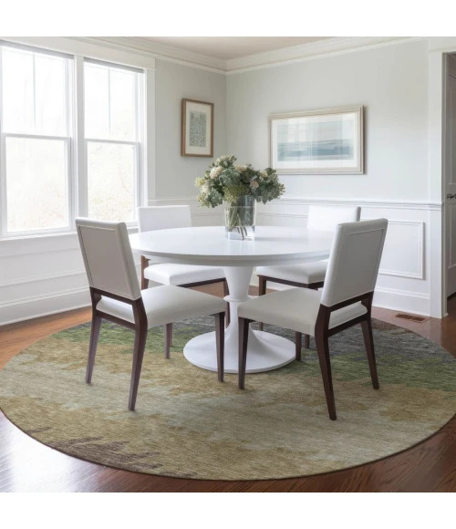 Addison Chantille ACN736-Chocolate 8 ft. X 8 ft. Round Rug