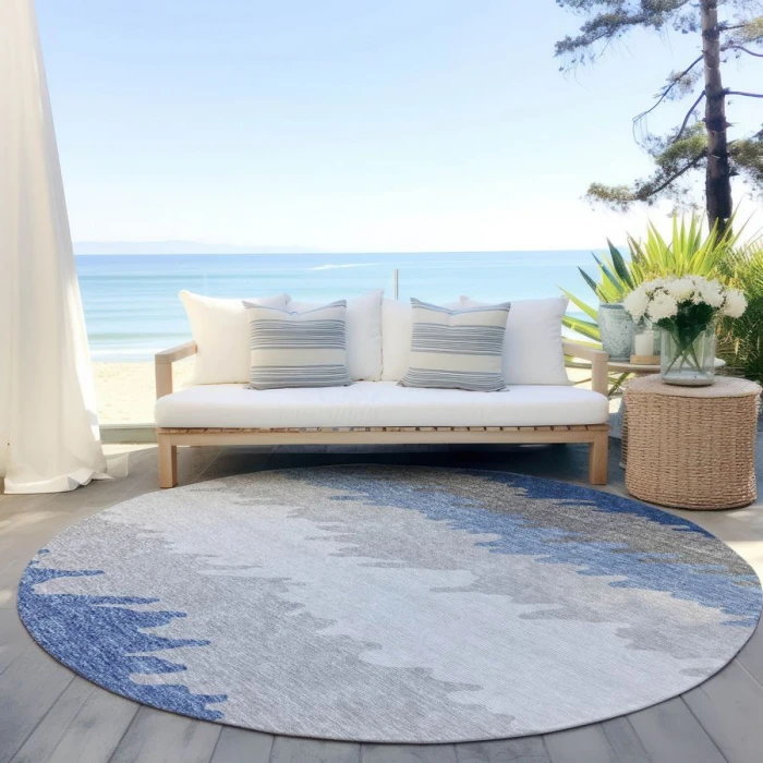 Addison Chantille ACN736-Navy 8 ft. X 8 ft. Round Rug