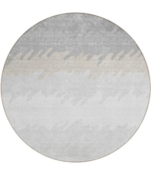 Addison Chantille ACN736-Silver 8 ft. X 8 ft. Round Rug