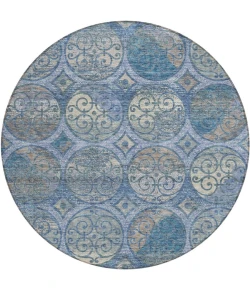 Addison Chantille ACN738-Blue 8 ft. X 8 ft. Round Rug