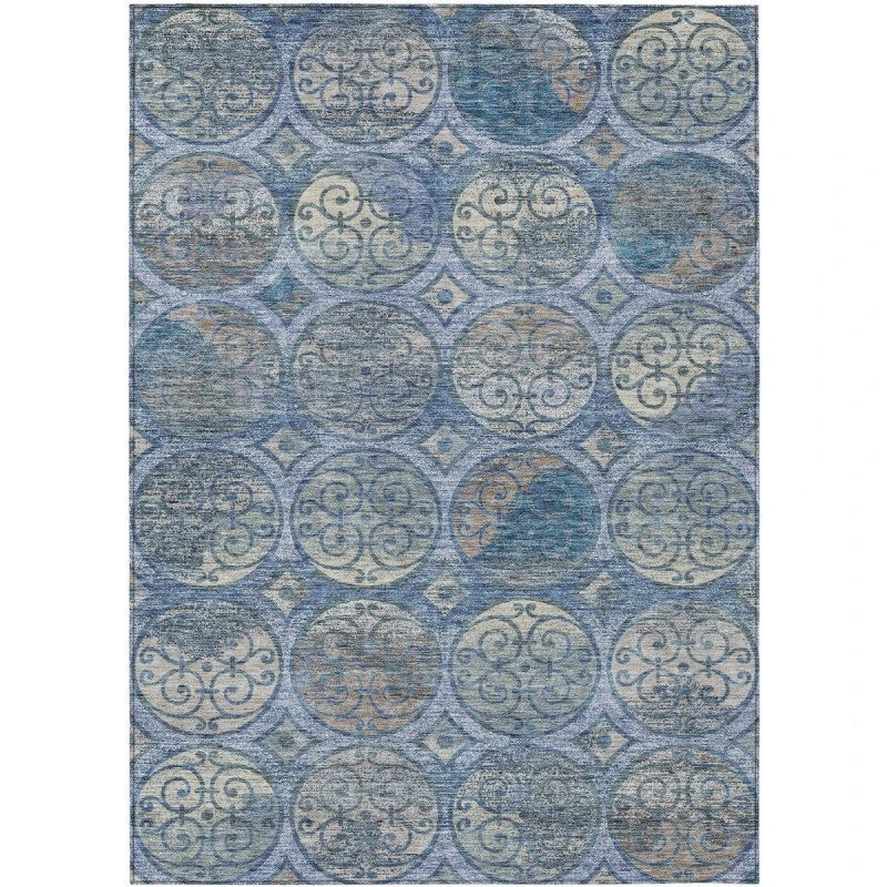 Addison Chantille ACN738-Blue 5 ft. X 7 ft. 6 in. Rectangle Rug