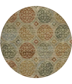 Addison Chantille ACN738-Taupe 8 ft. X 8 ft. Round Rug