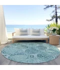 Addison Chantille ACN738-Teal 8 ft. X 8 ft. Round Rug