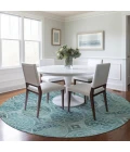 Addison Chantille ACN738-Teal 8 ft. X 8 ft. Round Rug