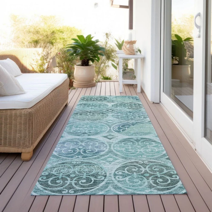 Addison Chantille ACN738-Teal 2 ft. 3 in. X 7 ft. 6 in. Rectangle Rug