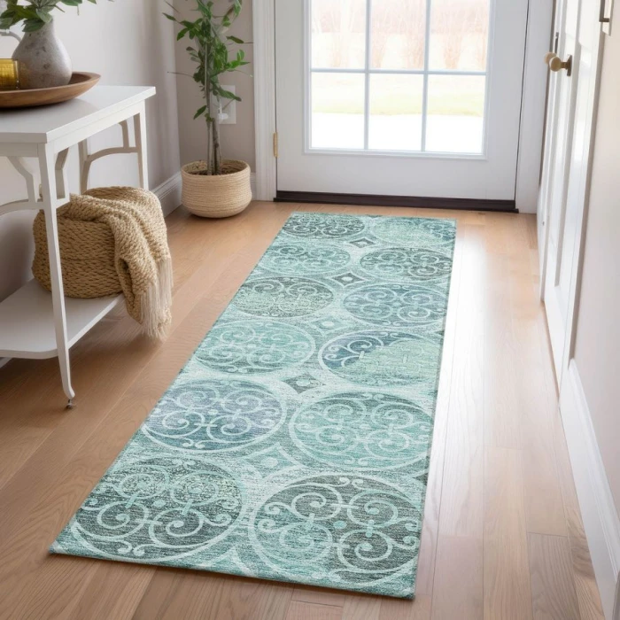 Addison Chantille ACN738-Teal 2 ft. 3 in. X 7 ft. 6 in. Rectangle Rug