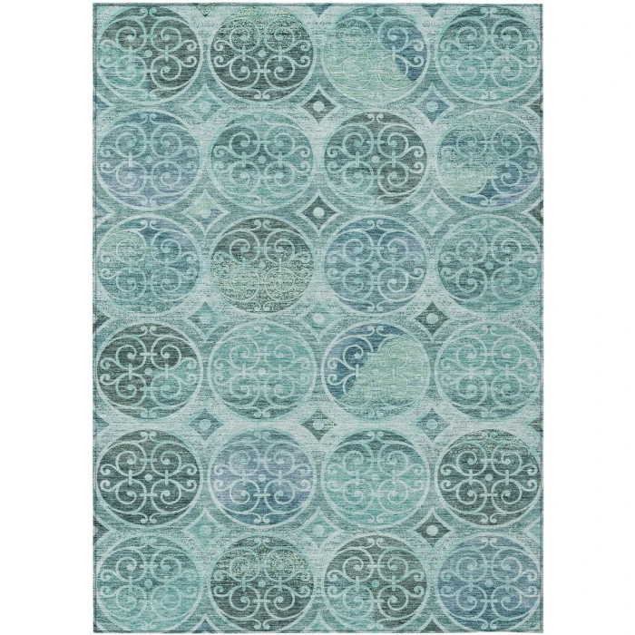 Addison Chantille ACN738-Teal 3 ft. X 5 ft. Rectangle Rug