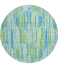 Addison Chantille ACN739-Aqua 8 ft. X 8 ft. Round Rug