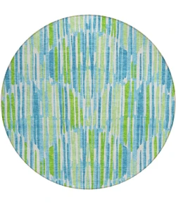 Addison Chantille ACN739-Aqua 8 ft. X 8 ft. Round Rug