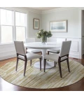 Addison Chantille ACN739-Gold 8 ft. X 8 ft. Round Rug