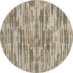 Addison Chantille ACN739-Mocha 8 ft. X 8 ft. Round Rug