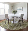 Addison Chantille ACN739-Olive 8 ft. X 8 ft. Round Rug