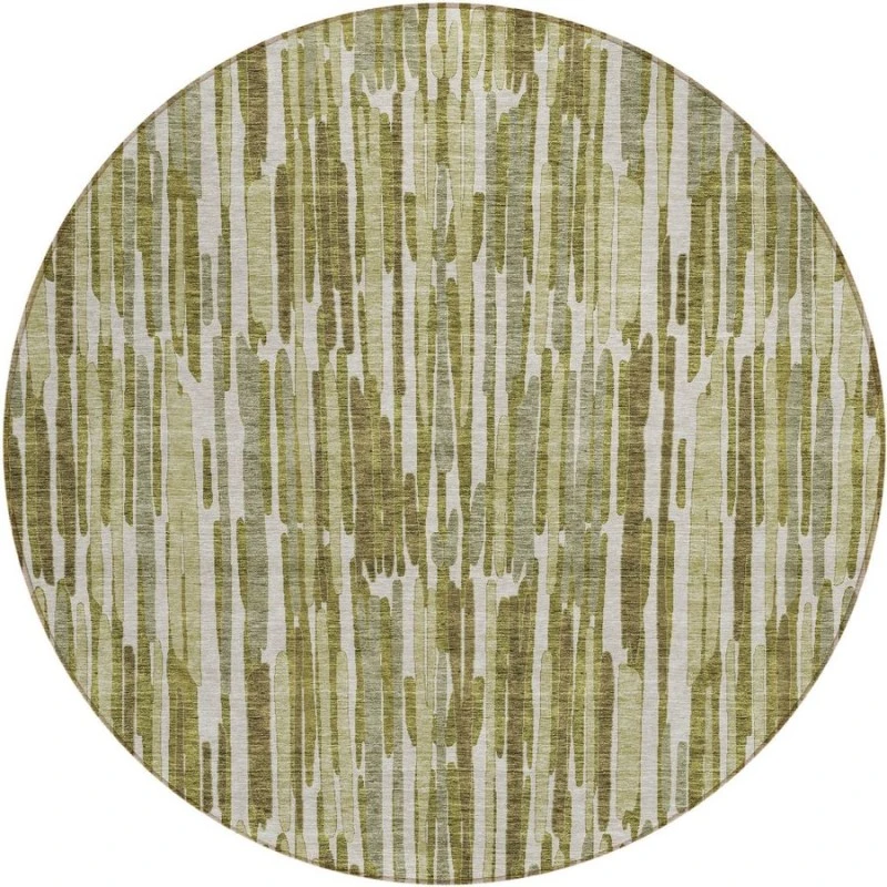 Addison Chantille ACN739-Olive 8 ft. X 8 ft. Round Rug