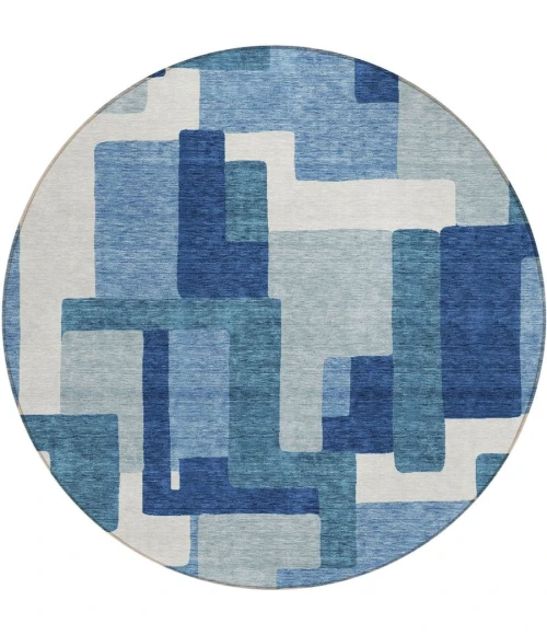 Addison Chantille ACN740-Blue 8 ft. X 8 ft. Round Rug