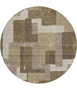 Addison Chantille ACN740-Brown 8 ft. X 8 ft. Round Rug