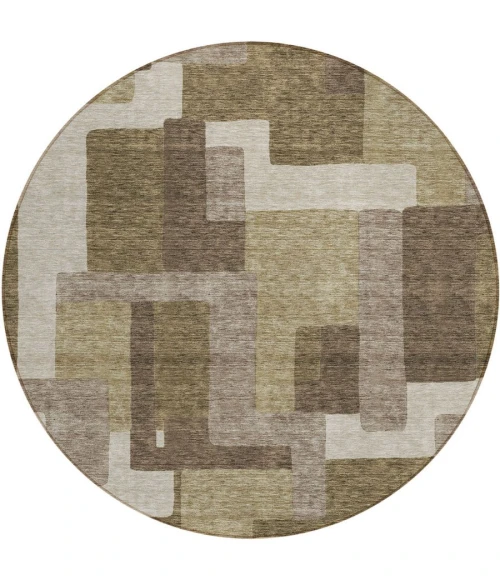 Addison Chantille ACN740-Brown 8 ft. X 8 ft. Round Rug