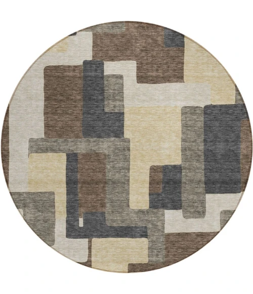 Addison Chantille ACN740-Chocolate 8 ft. X 8 ft. Round Rug