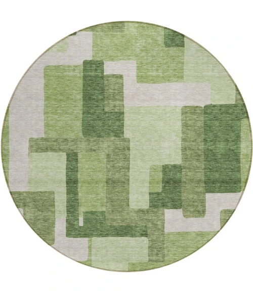 Addison Chantille ACN740-Green 8 ft. X 8 ft. Round Rug