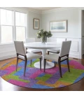 Addison Chantille ACN740-Purple 8 ft. X 8 ft. Round Rug