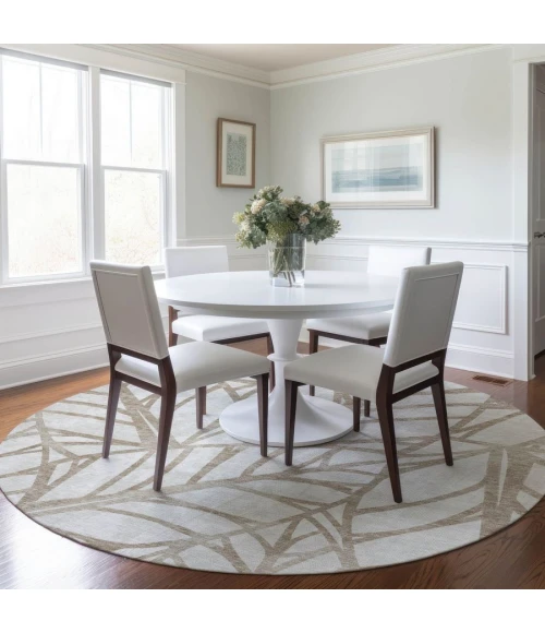 Addison Chantille ACN741-Beige 8 ft. X 8 ft. Round Rug