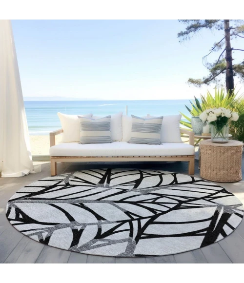 Addison Chantille ACN741-Black 8 ft. X 8 ft. Round Rug