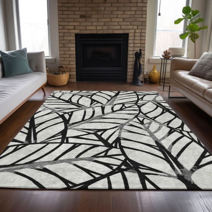 Addison Chantille ACN741-Black 5 ft. X 7 ft. 6 in. Rectangle Rug