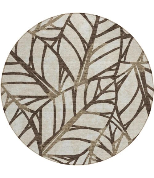 Addison Chantille ACN741-Chocolate 8 ft. X 8 ft. Round Rug