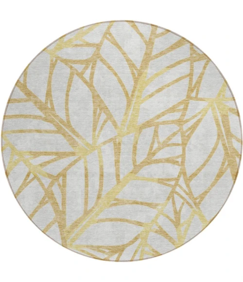 Addison Chantille ACN741-Gold 8 ft. X 8 ft. Round Rug