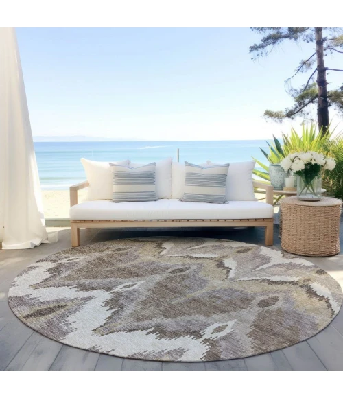 Addison Chantille ACN743-Beige 8 ft. X 8 ft. Round Rug