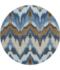 Addison Chantille ACN743-Blue 8 ft. X 8 ft. Round Rug