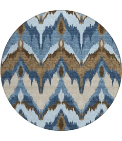 Addison Chantille ACN743-Blue 8 ft. X 8 ft. Round Rug