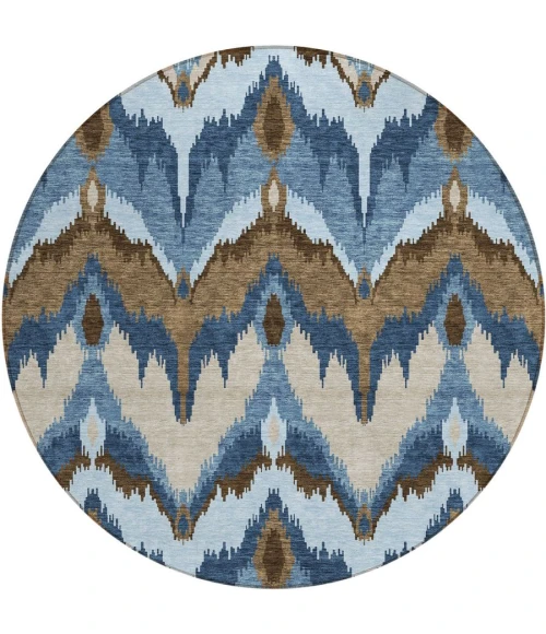 Addison Chantille ACN743-Blue 8 ft. X 8 ft. Round Rug