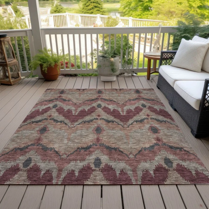 Addison Chantille ACN743-Burgundy 10 ft. X 14 ft. Rectangle Rug