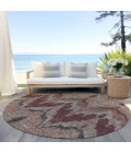 Addison Chantille ACN743-Burgundy 8 ft. X 8 ft. Round Rug